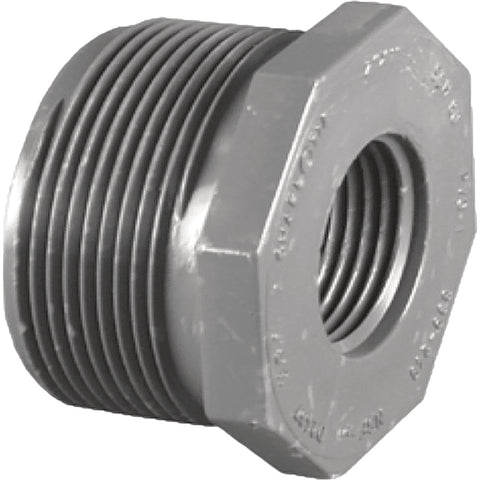 Charlotte Pipe MPTxFPT Sch 80 Reducing PVC Bushing; Mfg #PVC 08200  3600HA