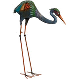 Alpine Feeding Crane Lawn Statue; Mfg #HEH210