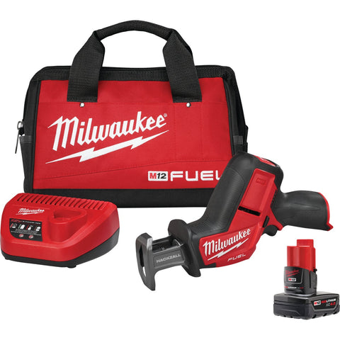 Milwaukee M12 FUEL Hackzall Brushless Cordless Reciprocating Saw Kit; Mfg #2520-21XC
