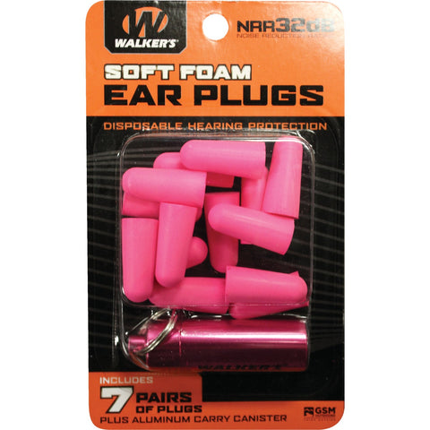Walker's Soft Foam Ear Plugs; Mfg #GWP-PLGCAN-PK