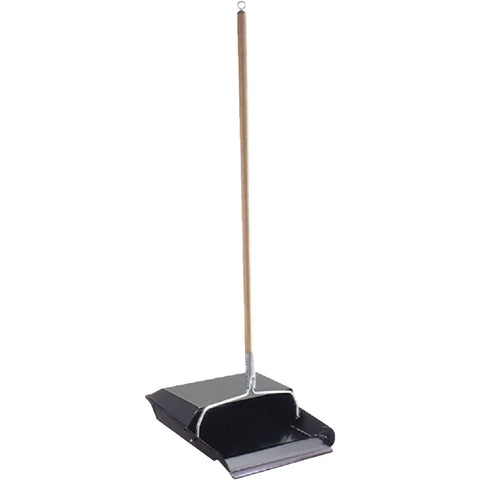 Fulton Heavy Duty Metal Edge Long Handle Dust Pan; Mfg #601B