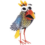 Alpine Quirky Wide-Eyed Yellow Bird Lawn Ornament; Mfg #JUM452HH