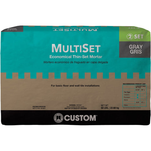 MultiSet Modified Thin-Set Mortar Mix; Mfg #MSMG50