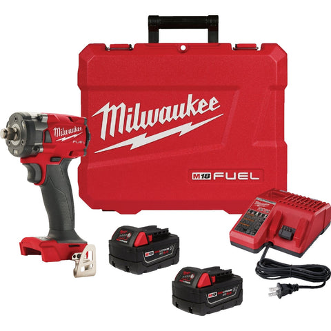 Milwaukee M18 FUEL 1/2 In. Compact Impact Wrench Kit with Friction Ring - Tool Only; Mfg #2855-22R