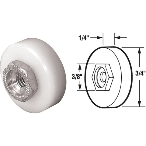 Prime-Line Threaded Screen Door Roller Assembly; Mfg #B 629