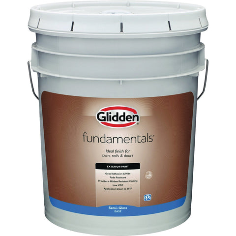 Glidden Fundamentals 100% Acrylic Latex Exterior House Paint; Mfg #GLFEXT30B1/05