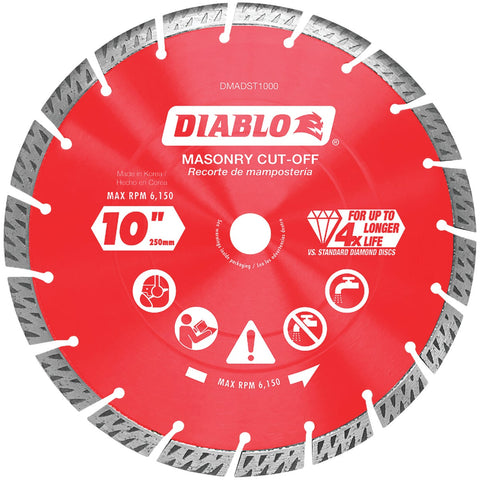Diablo Segmented Turbo Diamond Blade; Mfg #DMADST1000