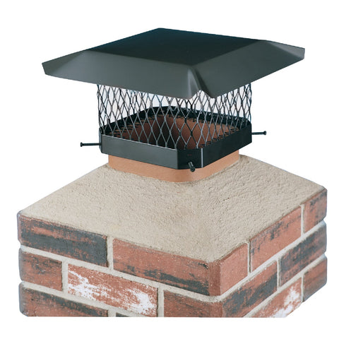 Shelter Black Galvanized Chimney Cap; Mfg #SC99