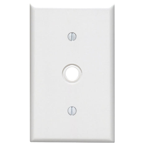 Leviton Telephone/Cable Wall Plate With Knockout; Mfg #001-88018