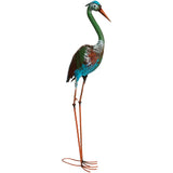 Alpine Standing Crane Lawn Statue; Mfg #HEH208