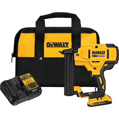 DeWalt 20V MAX XR Brushless Cordless Finish Stapler Kit; Mfg #DCN681D1