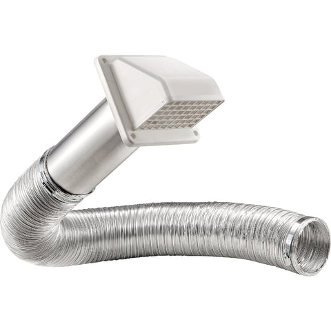 Lambro Semi-Rigid Duct Exhaust Through-Wall Dryer Vent Kit (5-Piece); Mfg #1375W-R