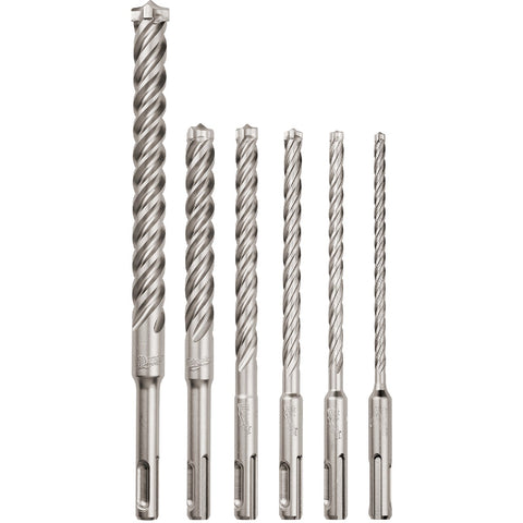 Milwaukee MX4 SDS-PLUS 4-Cutter Solid Carbide Rotary Hammer Drill Bit Set; Mfg #48-20-7499