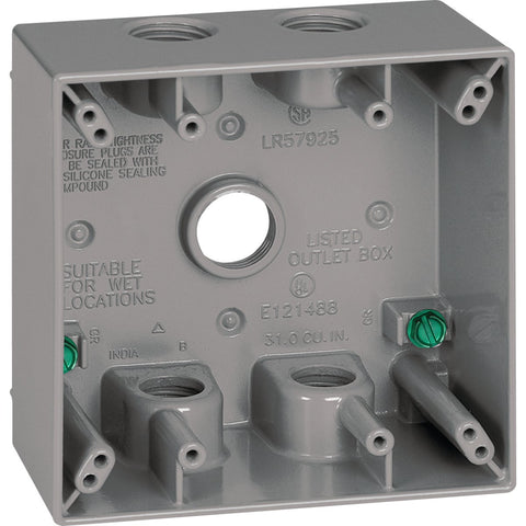 Southwire Aluminum Outdoor Outlet Box; Mfg #WB2575-UPC