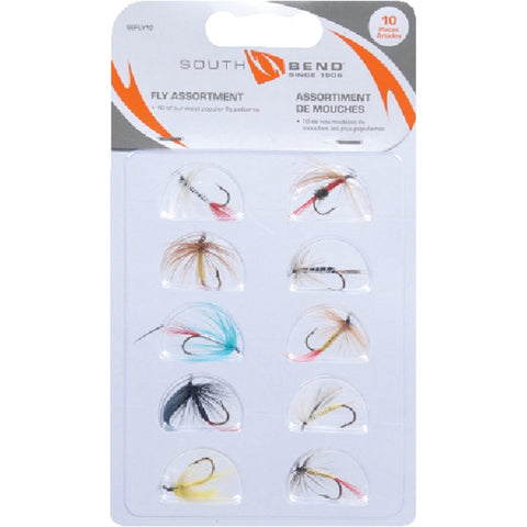 SouthBend Assorted Fishing Flies; Mfg #SBFLY10