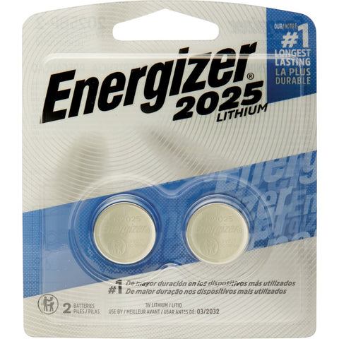 Energizer 2025 Lithium Coin Cell Battery; Mfg #2025BP-2
