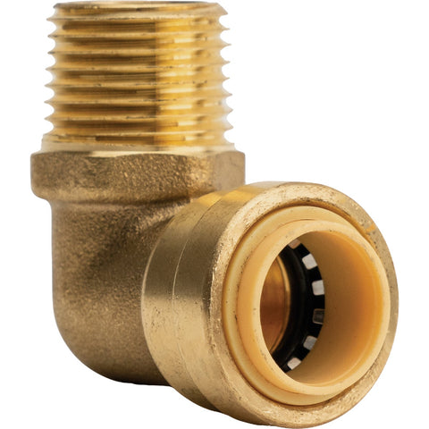 QuickFitting Male Brass Elbow; Mfg #LF813MR