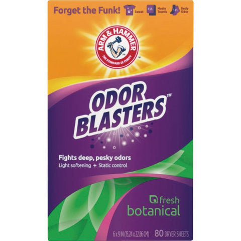 Arm & Hammer Odor Blasters Dryer Sheet; Mfg #291