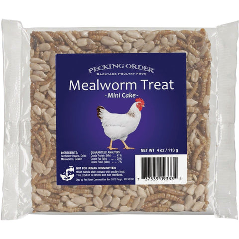 Pecking Order Mealworm Cake; Mfg #9333-4