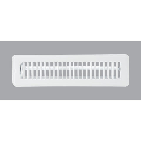Home Impressions Steel Floor Register; Mfg #1FL0212WH-NH