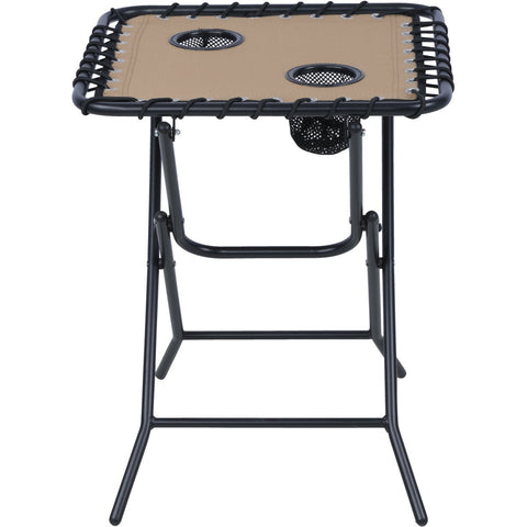 Outdoor Expressions Square Folding Side Table; Mfg #ZD-T1022-TAN