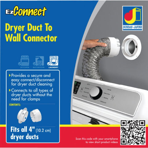 Dundas Jafine EZConnect Dryer Duct Connector; Mfg #EZCNZW