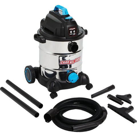 Channellock 8 Gal. Stainless Steel Wet/Dry Vacuum; Mfg #VS810WD.CL