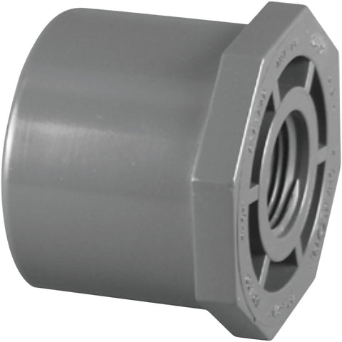 Charlotte Pipe SPGxFIP Reducing PVC Bushing; Mfg #PVC 08108  3200HA