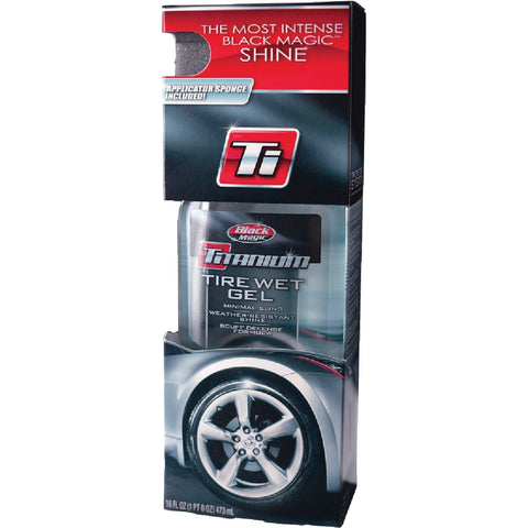 BLACK MAGIC Titanium Tire Wet Gel Tire Shine; Mfg #5072647