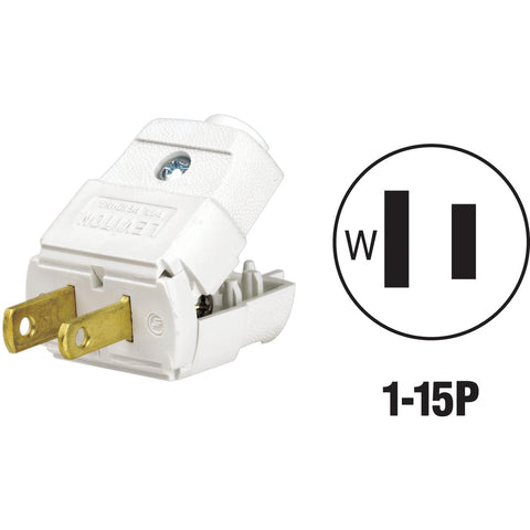 Leviton Clamp Tight Cord Plug; Mfg #C22-00101-0WP