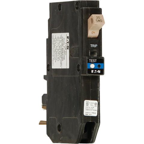 Eaton CH Plug On Neutral Dual Function Breaker; Mfg #CHFP120DF