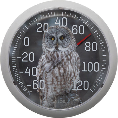 Taylor Owl Indoor & Outdoor Thermometer; Mfg #5307061