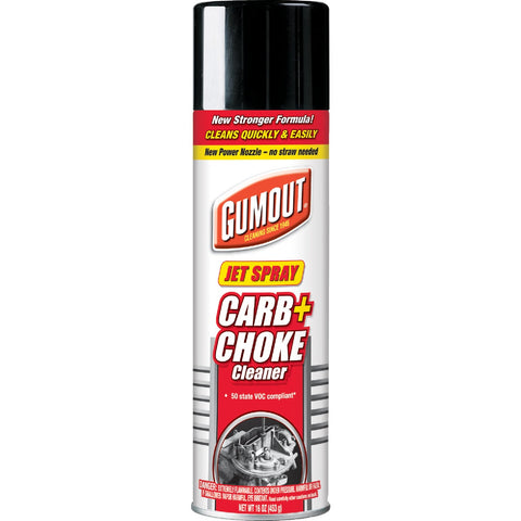 GUMOUT Choke & Carburetor Cleaner Jet Spray; Mfg #800002230