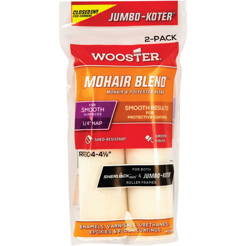 Wooster Jumbo-Koter Mohair Blend Mini Woven Fabric Roller Cover; Mfg #RR304-4 1/2