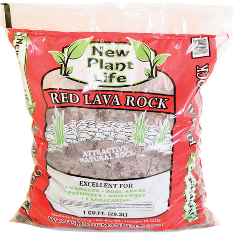 New Plant Life Red Volcanic Rock; Mfg #120