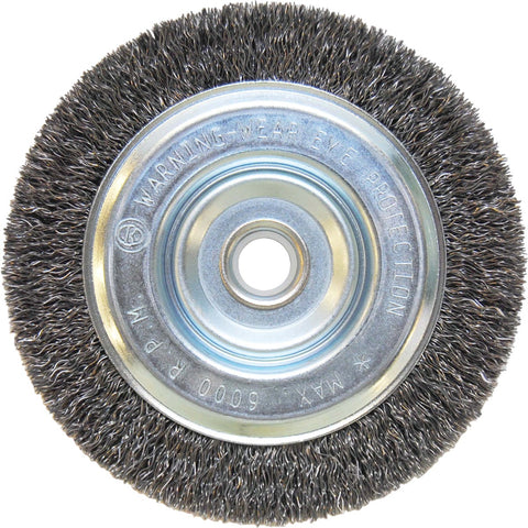 Vortec Crimped Bench Grinder Wire Wheel; Mfg #36063