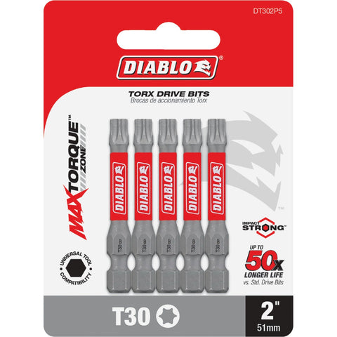 Diablo Power Impact Screwdriver Bit; Mfg #DT302P5