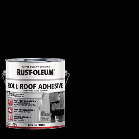 Rust-Oleum Roll Roof Adhesive, Black; Mfg #347428
