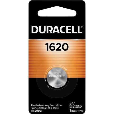 Duracell 1620 Lithium Coin Cell Battery; Mfg #43687