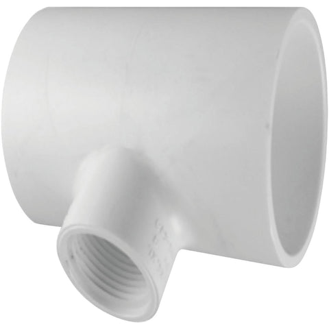 Charlotte Pipe Schedule 40 Pressure Solvent X Threaded Tee; Mfg #PVC 02401  4400HA
