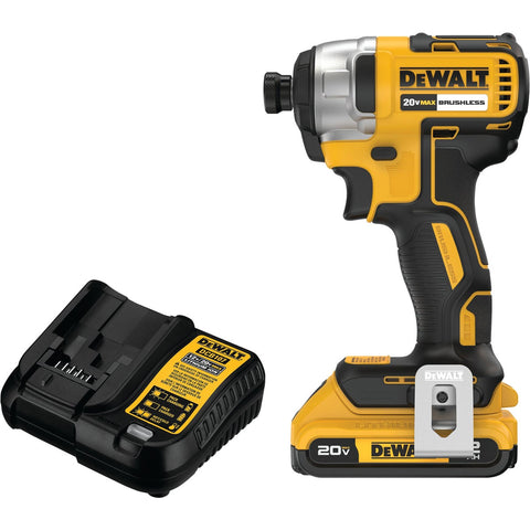 DeWalt 20V MAX Lithium-Ion Brushless Cordless Impact Driver Kit; Mfg #DCF787D1