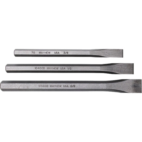 Mayhew Tools 3-Piece Cold Chisel Set; Mfg #89062