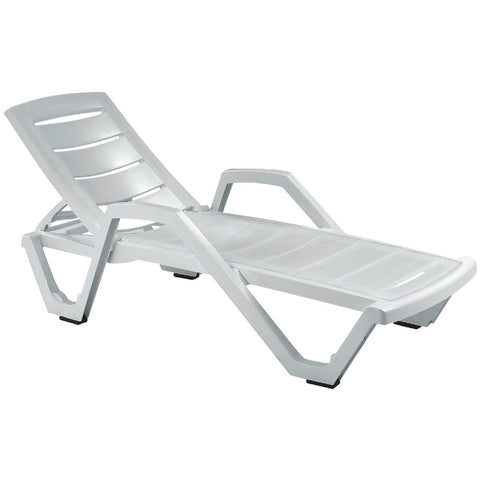 Gracious Living 4-Position Resin Chaise Lounge; Mfg #15250-15