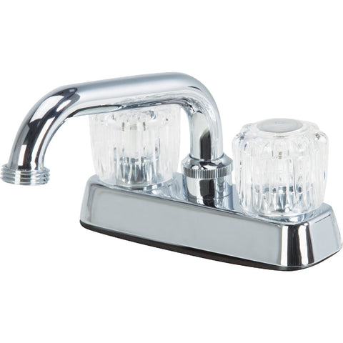Home Impressions 2-Handle Laundry Faucet With Acrylic Handles; Mfg #FL020000CP-JPA9
