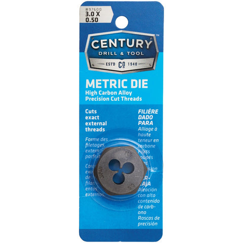 Century Drill & Tool Metric Hex Die; Mfg #97600