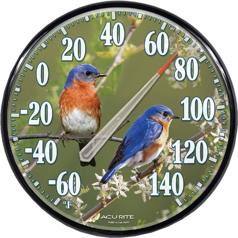 Acu-Rite Bluebird Outdoor Wall Thermometer; Mfg #01598A3