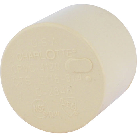 Charlotte Pipe CPVC Cap; Mfg #CTS 02116  0800