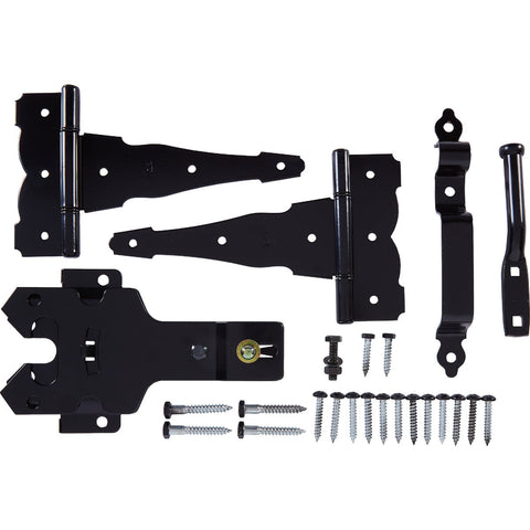 National Deluxe Latches Decorative T-Hinge Gate Kit; Mfg #N109-308