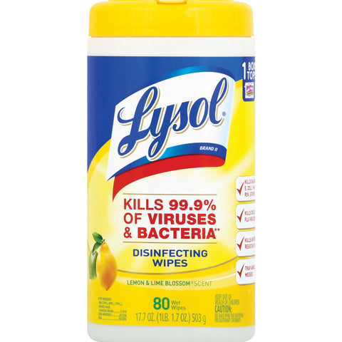 Lysol Disinfecting Wipes; Mfg #1920077182