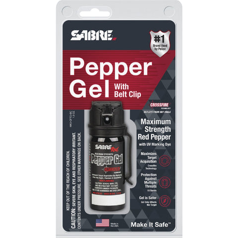 Sabre Crossfire Pepper Gel; Mfg #MK3-CFTG-BC